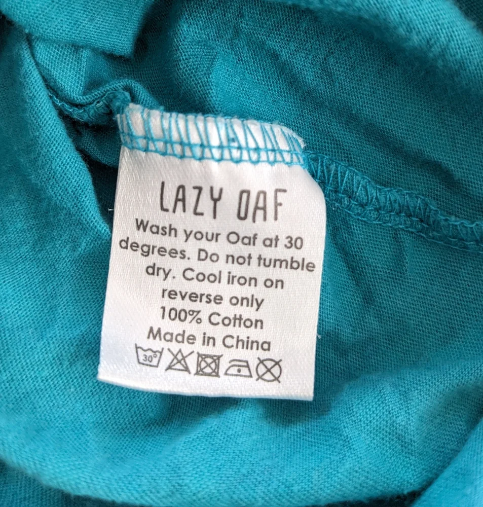Lazy Oaf Digital Text Crop Tee - Picture 6 of 6
